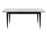 Maidstone Black/White Dining Table by Furniture of America at Eve Furniture