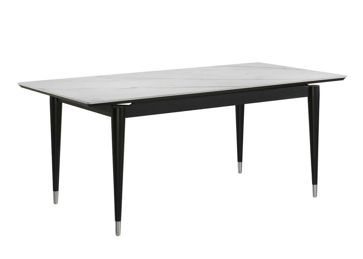 Maidstone Black/White Dining Table by Furniture of America at Eve Furniture