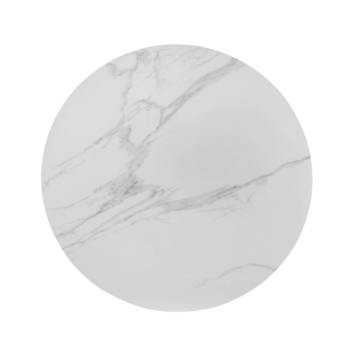 Maidstone Black/White Round Dining Table by Furniture of America at Eve Furniture