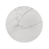 Maidstone Black/White Round Dining Table by Furniture of America at Eve Furniture