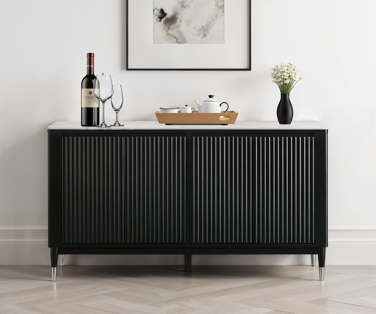 Maidstone Black/White Server by Furniture of America at Eve Furniture