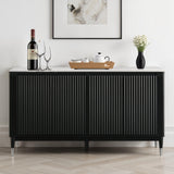 Maidstone Black/White Server by Furniture of America at Eve Furniture