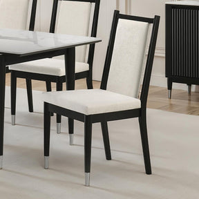 Maidstone Black/White Side Chair Set of 2 by Furniture of America at Eve Furniture