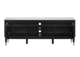 Maidstone Black/White TV Console by Furniture of America at Eve Furniture