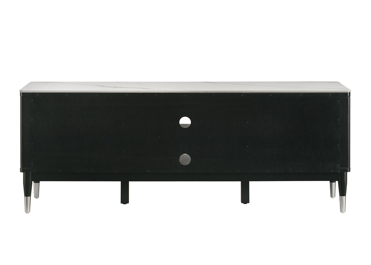 Maidstone Black/White TV Console by Furniture of America at Eve Furniture