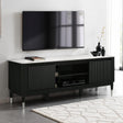 Maidstone Black/White TV Console by Furniture of America at Eve Furniture