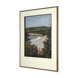 Maine Beach View by Kelly Frere Hand-Embellished FramedPhoto Print Matted under Glass by Mercana at Eve Furniture