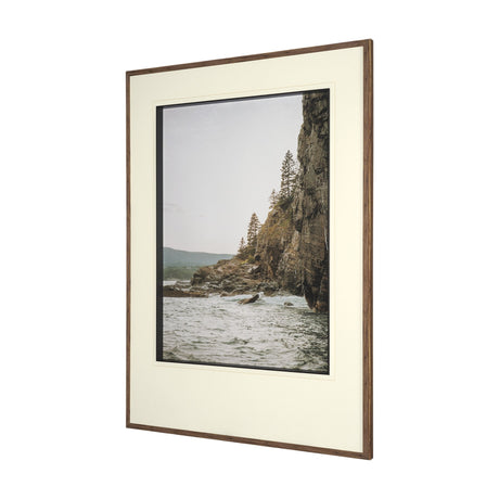 Maine Coastline by Kelly Frere Hand-Embellished FramedPhoto Print Matted under Glass by Mercana at Eve Furniture