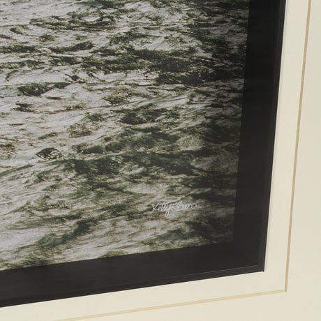 Maine Coastline by Kelly Frere Hand-Embellished FramedPhoto Print Matted under Glass by Mercana at Eve Furniture