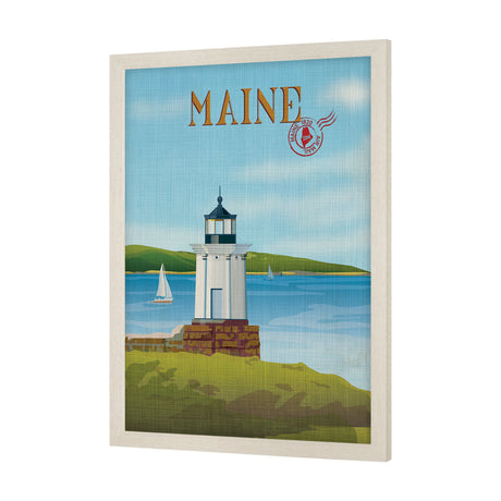 Maine GO (L) by Mercana Studio Textured Framed Artwork Matted by Mercana at Eve Furniture