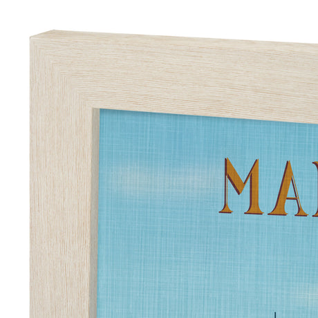 Maine GO (L) by Mercana Studio Textured Framed Artwork Matted by Mercana at Eve Furniture