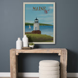 Maine GO (L) by Mercana Studio Textured Framed Artwork Matted by Mercana at Eve Furniture