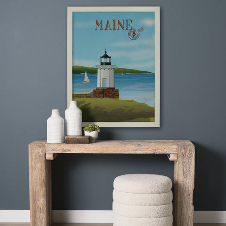 Maine GO (L) by Mercana Studio Textured Framed Artwork Matted by Mercana at Eve Furniture