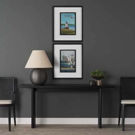 Maine GO (M) by Mercana Studio Framed Artwork Matted under Glass by Mercana at Eve Furniture