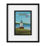 Maine GO (M) by Mercana Studio Framed Artwork Matted under Glass by Mercana at Eve Furniture