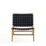 Maintenon Leatherette Accent Chair in Black with Nature Feet (set of 2) by Manhattan Comfort at Eve Furniture
