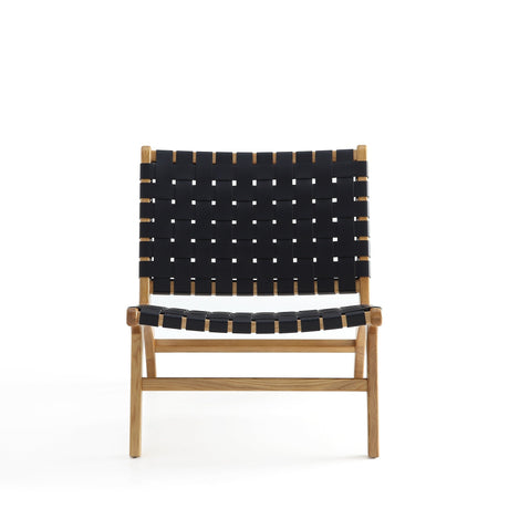 Maintenon Leatherette Accent Chair in Black with Nature Feet (set of 2) by Manhattan Comfort at Eve Furniture