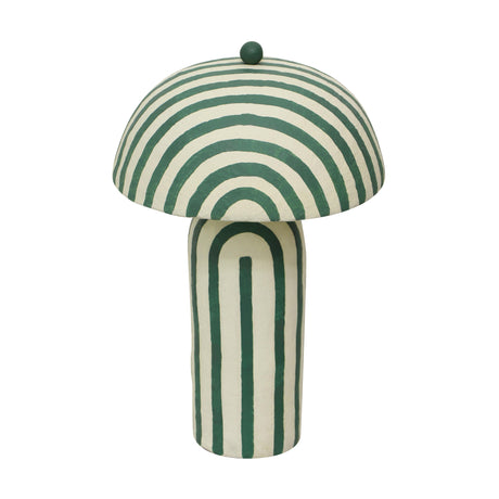 Maiori Striped Papier Mache Table Lamp by TOV Furniture at Eve Furniture