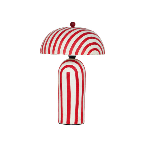 Maiori Striped Papier Mache Table Lamp by TOV Furniture at Eve Furniture