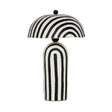 Maiori Striped Papier Mache Table Lamp by TOV Furniture at Eve Furniture