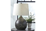 Maire Black/Gold Finish Table Lamp by Ashley at Eve Furniture