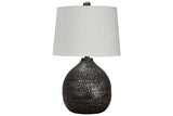 Maire Black/Gold Finish Table Lamp by Ashley at Eve Furniture