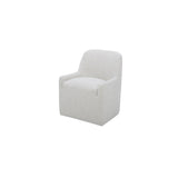 Maisie Flecked Oat Rolling Dining Chair by MOES at Eve Furniture