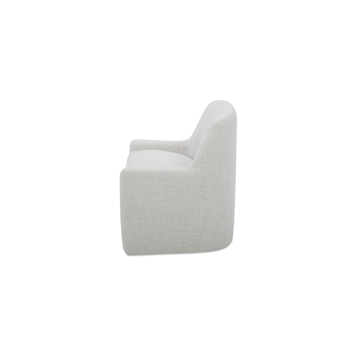 Maisie Flecked Oat Rolling Dining Chair by MOES at Eve Furniture