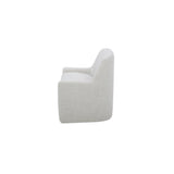Maisie Flecked Oat Rolling Dining Chair by MOES at Eve Furniture