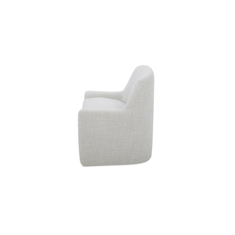 Maisie Flecked Oat Rolling Dining Chair by MOES at Eve Furniture