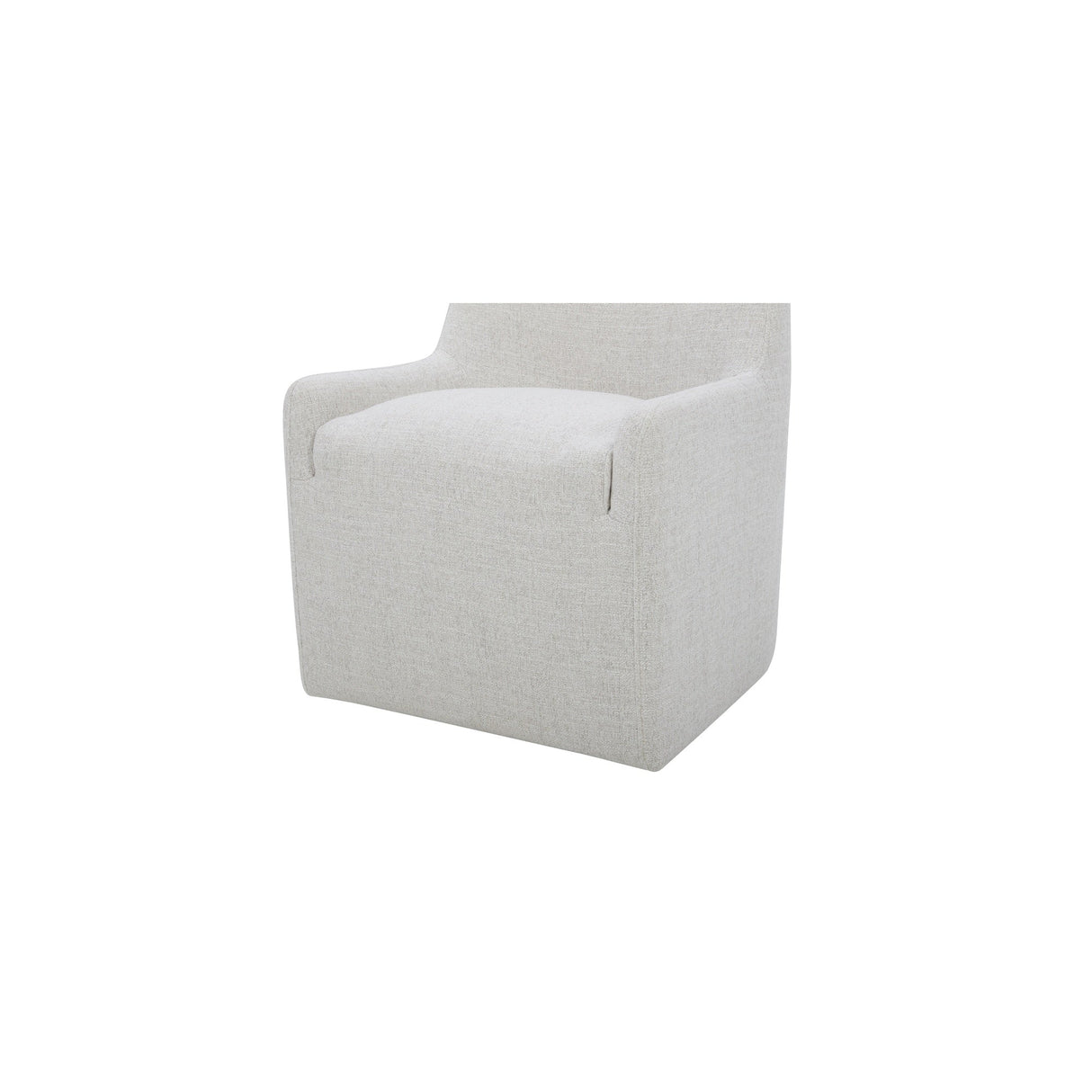 Maisie Flecked Oat Rolling Dining Chair by MOES at Eve Furniture