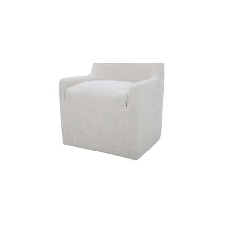 Maisie Flecked Oat Rolling Dining Chair by MOES at Eve Furniture