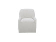 Maisie Flecked Oat Rolling Dining Chair by MOES at Eve Furniture