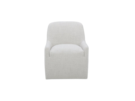 Maisie Flecked Oat Rolling Dining Chair by MOES at Eve Furniture