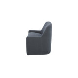 Maisie Slate Blue Rolling Dining Chair by MOES at Eve Furniture