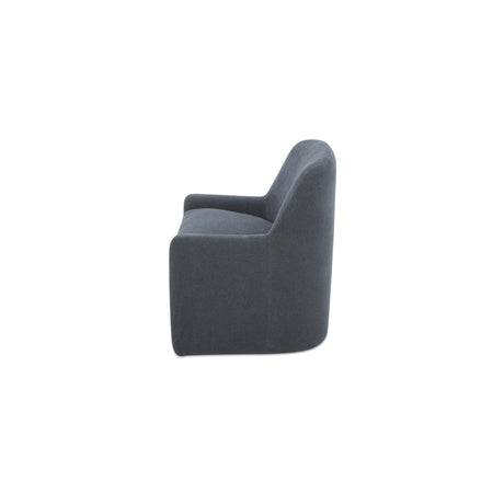 Maisie Slate Blue Rolling Dining Chair by MOES at Eve Furniture