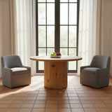 Maisie Slate Blue Rolling Dining Chair by MOES at Eve Furniture