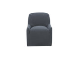 Maisie Slate Blue Rolling Dining Chair by MOES at Eve Furniture