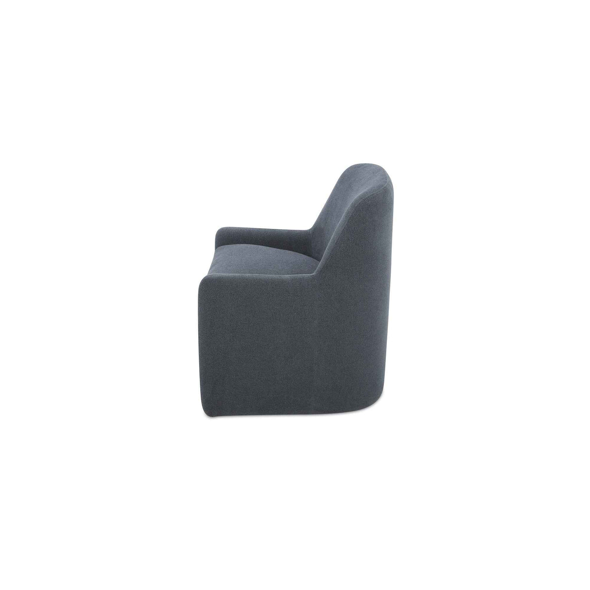 Maisie Slate Blue Rolling Dining Chair by Moe's Home at Eve Furniture