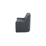 Maisie Slate Blue Rolling Dining Chair by Moe's Home at Eve Furniture