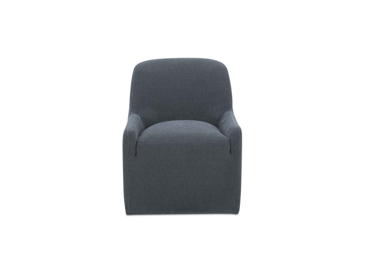 Maisie Slate Blue Rolling Dining Chair by Moe's Home at Eve Furniture
