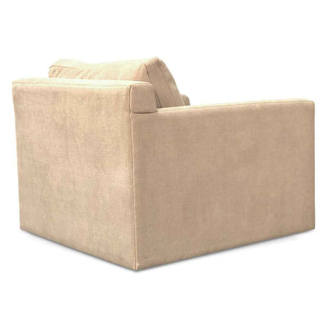 Maison Gianna Accent Chair in Oat Chenille Fabric by Home Trends & Design at Eve Furniture