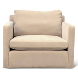 Maison Gianna Accent Chair in Oat Chenille Fabric by Home Trends & Design at Eve Furniture