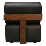 Maison Harper Accent Chair in Charme Black Leather by Home Trends & Design at Eve Furniture
