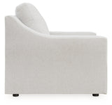Maitelynn Chalk Chair and Ottoman by Ashley at Eve Furniture