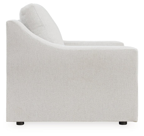 Maitelynn Chalk Chair and Ottoman by Ashley at Eve Furniture