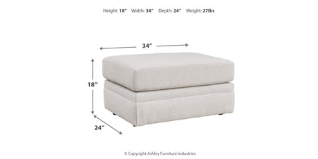 Maitelynn Chalk Chair and Ottoman by Ashley at Eve Furniture