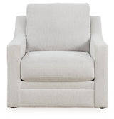 Maitelynn Chalk Chair and Ottoman by Ashley at Eve Furniture