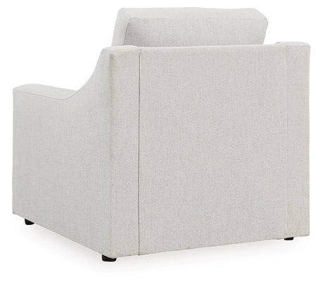 Maitelynn Chalk Chair and Ottoman by Ashley at Eve Furniture
