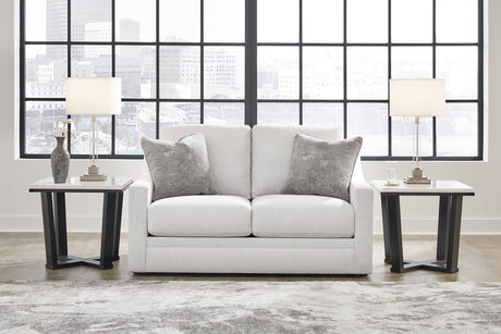 Maitelynn Chalk Loveseat by Ashley at Eve Furniture